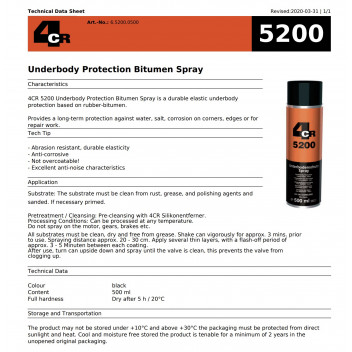 4CR 5200 Underbody Black 500ml