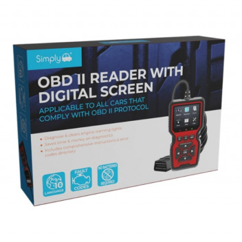 Simply Auto Professional OBD II Reader - Digital Screen