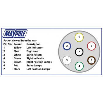 Maypole 12N 7-Pin Aluminium Socket
