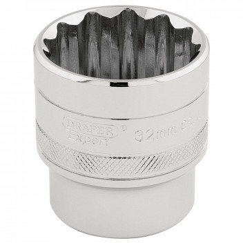 Draper HI-TORQ 12 Point Socket 1/2" Sq. Dr. 32mm