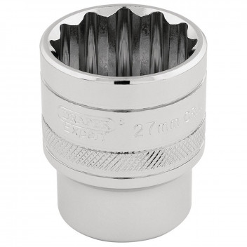 Draper HI-TORQ 12 Point Socket 1/2" Sq. Dr. 27mm