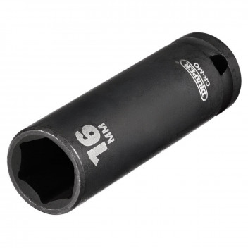 Draper HI-TORQ Deep Impact Socket 1/2" Sq. Dr. 16mm