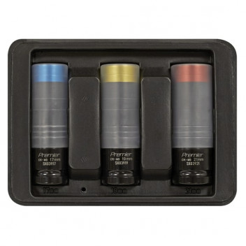 Alloy Wheel Ultra-Power Impact Socket Set 3pc 1/2"Sq Drive