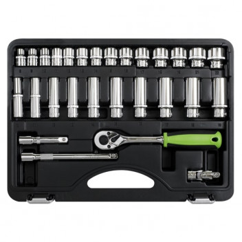 Sealey Socket Set 3/8"Sq Drive 6pt WallDrive® Metric (28pc)