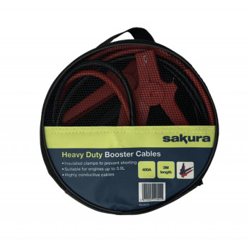 Sakura Heavy Duty Booster Cables 400A 3m