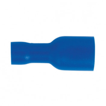 Fully Insulated Terminal 6.3mm Female Blue Pack of 100